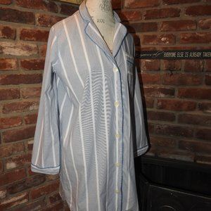 Madewell Blue Striped Nightshirt Med